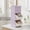 Purple, variant on Purple Stackable PP Plastic Storage Box for Small Office Home Items