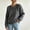 Gray, variant on Women's Fuzzy Knit Cardigan Sweater Long Sleeve Button Down Coats Fall Winter Fashion Casual Comfy Outerwear Dark Gray XL