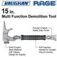 thumbnail image 2 of Claw Hammer - Fiberglass Handle - Epoxy Bond - Maximized Strike Force - Grip Coating - Length 38 Cm, 2 of 5