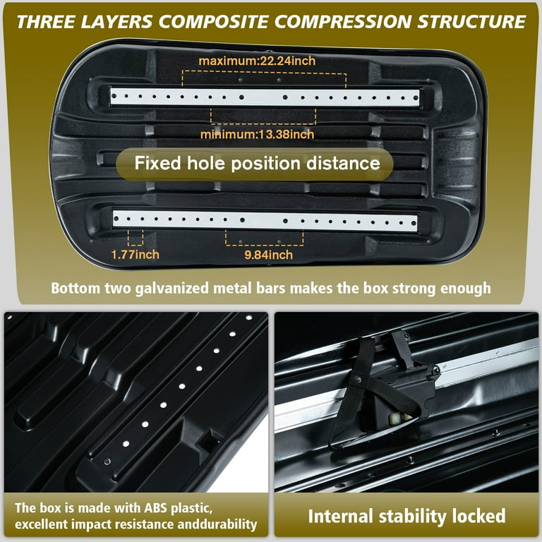 Hard plastic roof online top cargo carrier