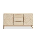 thumbnail image 6 of Carolayne 63‘’ Sideboard Buffet Cabinet with 3 Drawers and 2 Doors for Living Room, Dining Room, Light Oak Grain, 6 of 9