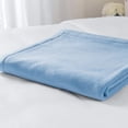 thumbnail image 5 of Ultra-Soft Sobellux Fleece Blanket, 100% Spun for Plush Comfort, (Available in a Variety of Colors and Sizes) (108X90- King, Ice Blue), 5 of 6