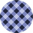 thumbnail image 1 of Ahgly Company Tapis Rond Lavable en Machine Intérieur Transitionnel Violet Pervenche Profond, 4 Pieds Rond, 1 of 7