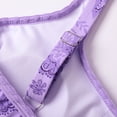 thumbnail image 6 of Womens Swimdress Women's Print Floral Swimdress Swimsuits Tropical Beach Pool Swimwear Skirted Monokini with Control Swimdress Purple XL, 6 of 7