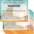 thumbnail image 1 of Vacation Bible School Completion Certificates - 25 Pack, 8.5x11 Inch, Religious Graduation Diplomas, 1 of 6