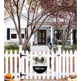 thumbnail image 4 of Welcome Sign Front for Door Decoration, 12 in Round Wood Wreaths Wall Hanging Outdoor, Farmhouse, Porch, for Spring Summer Fall All Seasons Holiday Christmas, 4 of 5