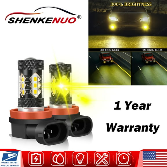 For ACURA TL 2007 2008 2009 2010 2011-2014 - 2X 3000K Yellow LED Fog Light Bulbs