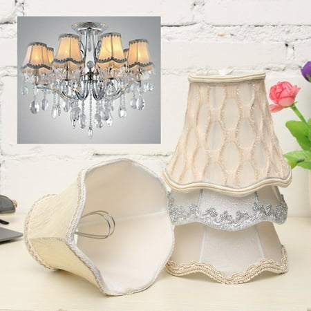 Vintage Small Lace Lamp Shades Textured Fabric Ceiling Chandelier