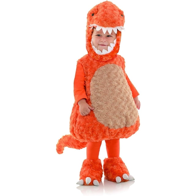 Orange T-Rex Belly Babies Toddler Costume | Small