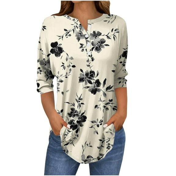 Blouses for Women Fashion 2025 Casual Dressy Womens T Shirts Loose Fit Plus Warehouse Today Shipping