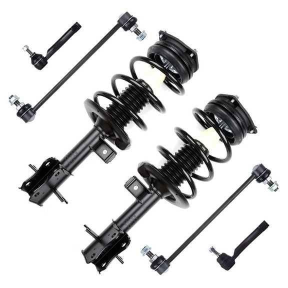 SCITOO Front Strut Spring Assembly, Stabilizer Bar Link, Tie Rod End Fit for 2007 2008 2009 2010 2011 2012 for Nissan Sentra