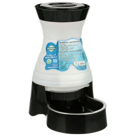 Gravity Water - PetSafe Healthy Pet Water Station™, Dog and Cat Gravity Water System with Stainless Steel Bowl, Small, 64 oz.