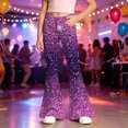 thumbnail image 2 of WhouRiu Girls Casual Flared Pants Fashion Graphic Rigid Waist Trousers With Pockets Kids Comfortable Cute Everyday Wear,15-16 Years, 2 of 4