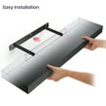 thumbnail image 2 of Ballucci 24" Floating Shelves for Wall, 3-Pack with Invisible Brackets, 6" Deep, Black, 2 of 7