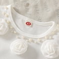 thumbnail image 6 of Tiijoy Girls Outfits 3D Flower Ruffle Short Sleeve T-Shirt Denim Shorts Set, Sizes 4-5, 6 of 6