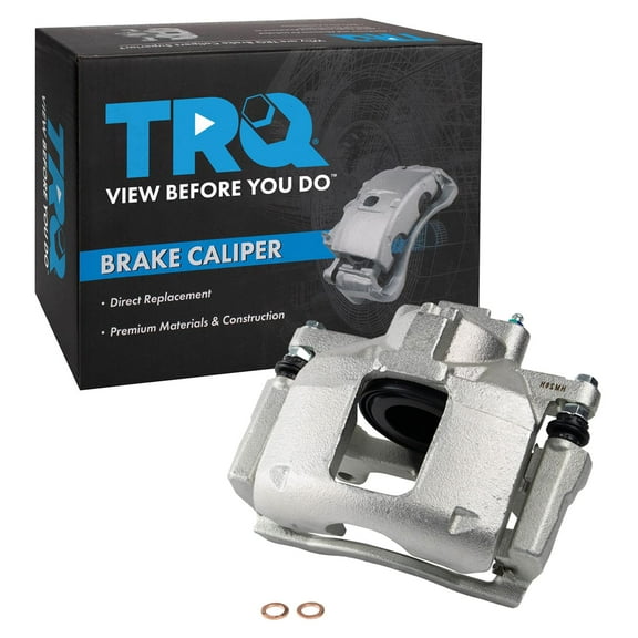 TRQ Front Right Brake Caliper w/Bracket Passenger Side Compatible with 2009-2013 Dodge Journey