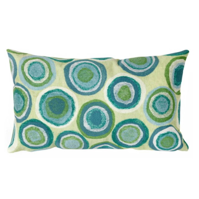 Liora Manne Visions II Coussin d'Accent Intérieur Extérieur, Puddle Dot, 12 x 20 Po