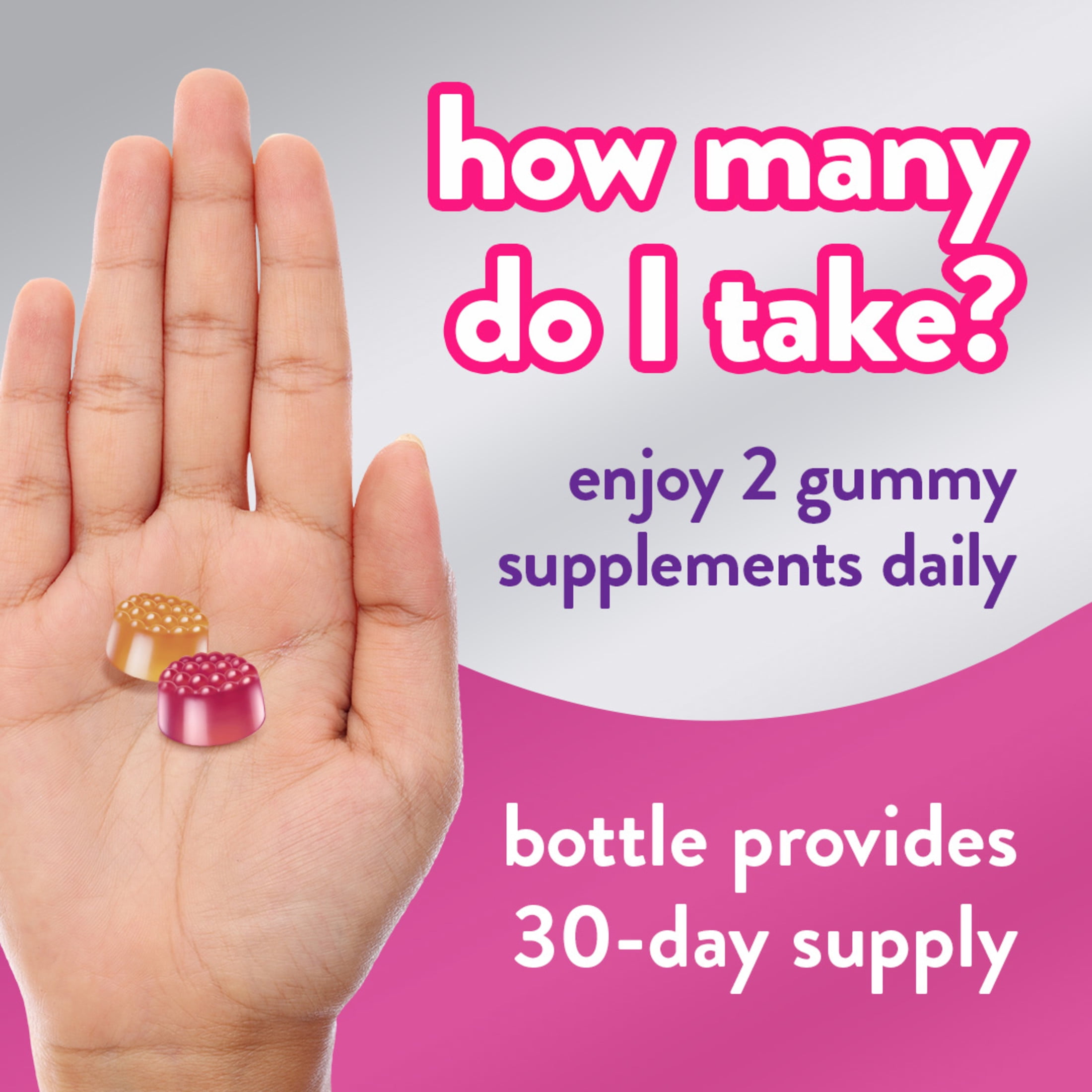 vitafusion Women's 50+ Daily Multivitamin, Gummy Vitamins, 60 Ct