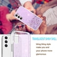thumbnail image 3 of Compatible with Samsung Galaxy S23 Case Cute Glitter Clear Sparkly Cases Shockproof Samsung S23 Phone Case for Women Girls Silicone Slim Bling Protective Cover (Purple), 3 of 14