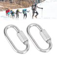 thumbnail image 6 of Ecoyyzn 2PCS Quick Link Stainless Steel DShape Locking Carabiner with Hex Screw for Climbing,Quick Link,Locking Carabiner, 6 of 8