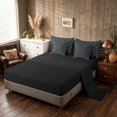 thumbnail image 4 of Manfei Aztec Geometric Twin Bedding, Bohemian Southwestern Bedding Comforter Set, Black, Black Reversible 7 Pieces, 4 of 6