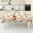 thumbnail image 2 of Vintage Wildfloral Tablecloth 60 x 102 Inch Wildflower Butterfly Table Cover Rectangle Table Cloth for Home Farmhouse Picnic Dining Table Decor, 2 of 6