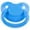 Blue, variant on CutiePlusU Adult Sized Pacifier Dummy for Adult Babies-Large Shield Pink