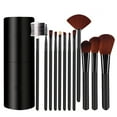 thumbnail image 1 of 12pc Makeup Brush Set for Eyeshadow and Foundation Application, 1 of 1