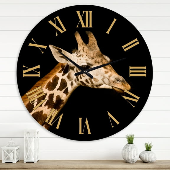 Designart 1 in Quartz Farmhouse Wall Clock