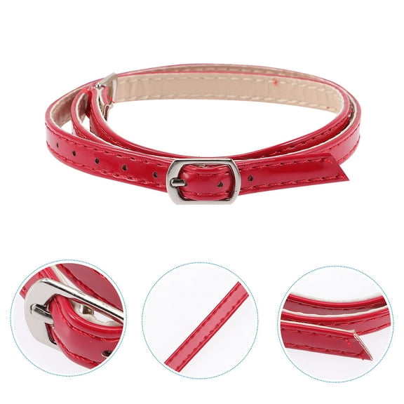 WRISTBIQUE 2 Pairs Anti-loose High Heel Accessory Red Detachable Straps for Women