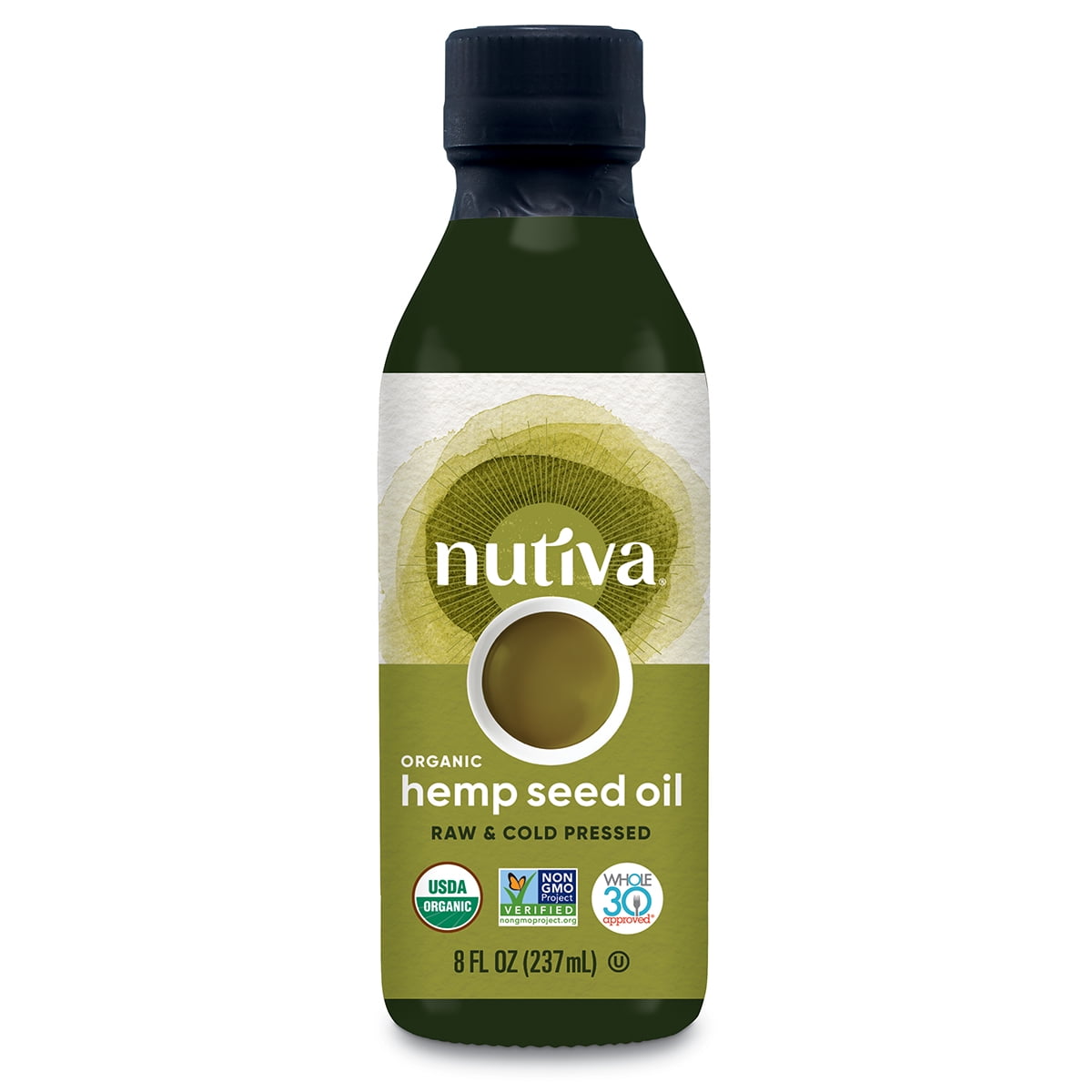 Nutiva hemp oil, organic cold-pressed, 8-ounce
