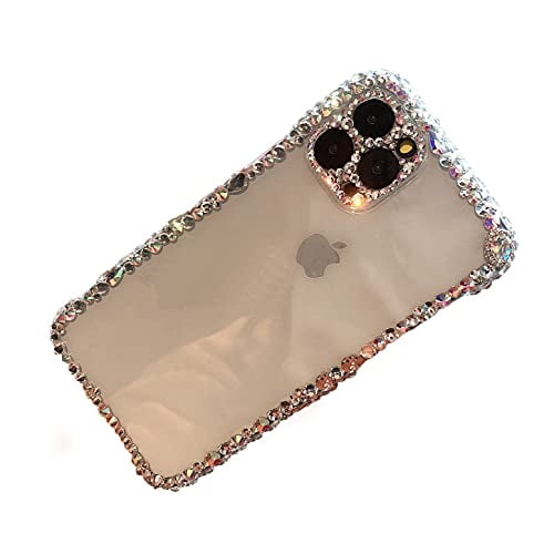 Moseza For Iphone 12 Pro Max Case Luxury Glitter Bling Silicone Rhinestone Cute Protective Phone Case For Women Girl For Iphone 12 Pro Max 6 7 Inch Walmart Com