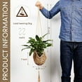 thumbnail image 2 of Jute Crochet Long Plant Hanger for 3 Inch to 12 Inch Pots, Macrame Plant Holder Rope with S Shaped Hooks for Halloween Home Decor(Brown), 2 of 6