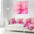 thumbnail image 2 of Designart Pink Fractal Electric Lightning - Abstract Throw Pillow - 16x16, 2 of 4