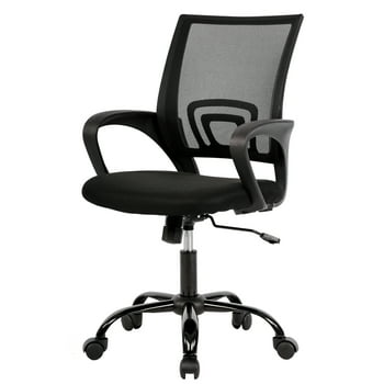 Mesh Office Chair Desk Chair Computer Chair Ergonomic Adjustable Stool Back Support Modern Executive Rolling Swivel Chair for Women & Men, Black