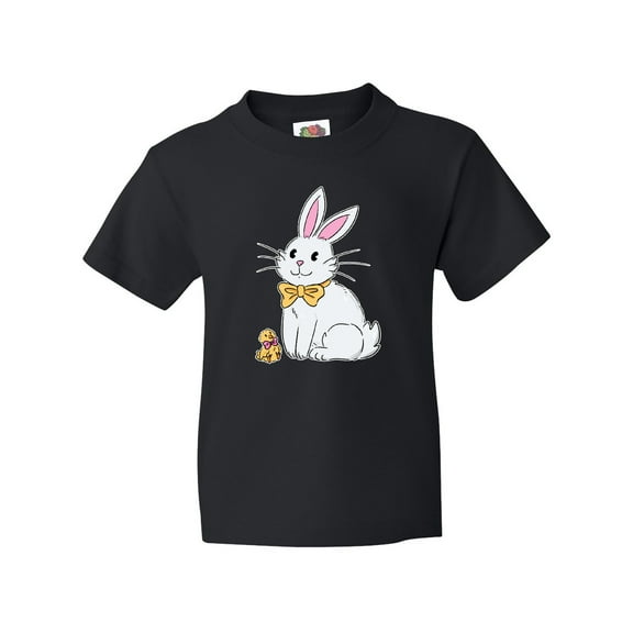 Inktastic Easter Cute Bunny and Chick Youth T-Shirt