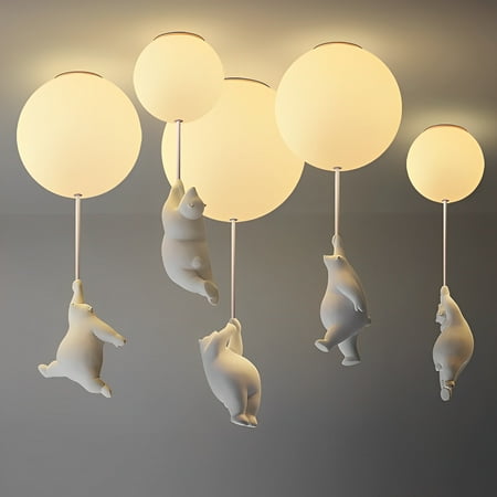 

Censlighting Kids Bedroom Ceiling Light Cartoon Bear Shape Creative Baby Room Modern Acrylic Ceiling Lamps