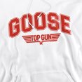 thumbnail image 2 of Top Gun Goose Varsity Adult Pull-Over Hoodie, White, Large, 2 of 4