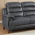 Dream Power Headrest Zero Gravity Reclining Sofa Steel Gray Memory Foam