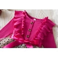 thumbnail image 4 of Princess Girl Casual Dress Polka Dots Toddler Layered Tulle Kids Knit Clothing, 4 of 6