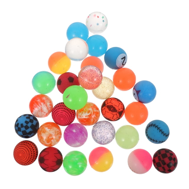 FELTECHELECTR 30 pelotas de goma para niños, juguetes para rebotar, pelotas antiestrés.