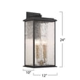 thumbnail image 3 of AC9274BK Artcraft Lighting Estate - 4 Light Outdoor Wall Mount-24 Inch Tall and 12 Inch Wide, 3 of 12
