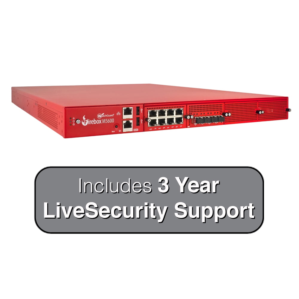 WatchGuard Firebox M5600 Firewall with 3-Years Standard Support by WatchGuard