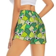 thumbnail image 3 of Goofa Cartoon Koala Bear and Leaf Printed Women 2 in 1 Running Shorts,Quick Dry Athletic Workout Shorts,High Waisted Athletic Shorts with Liner Pockets-Large, 3 of 9
