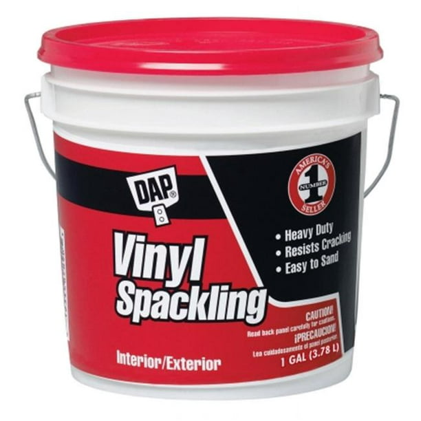 Dap 1 Gallon Blanc Tout Usage Vinyle Spackle Intérieur-Extérieur 12133