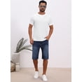 thumbnail image 2 of DARING DIVA Men's Waffle Fabric Classic Crew Neck Raglan Short Sleeves M White, 2 of 7