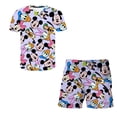 thumbnail image 1 of Conjuntos de ropa de Mickey Mouse para niñas, camisetas de la serie Disney + Pantalones cortos, ropa de verano, disfraces informales de dibujos animados, trajes de 1 a 14 años, 9T Gao Jinjia LED, 1 of 2