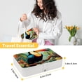 thumbnail image 5 of Toucan Portable PU Leather Jewelry Stand with Removable Compartment, Display Case, Earring Holder, and Organizer Box, 5 of 6