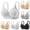 Beige, variant on Women's Large Size Comfortable Breathable and Summer Bras for Women Ruffled Thin Cups Bra