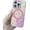 Pink, variant on Fashion Wave Pattern Laser Magnetic Wireless Charging Case for iPhone 11 12 13 14 15 Pro Max Hard Pc Bumper Cover(for iPhone 13 Pro/Black)